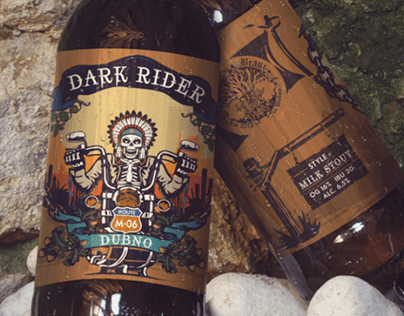 Beer label Dark Rider