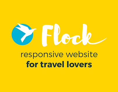 Flock - is a simple bright website for adventurers