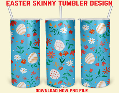 Easter Skinny Tumbler Design