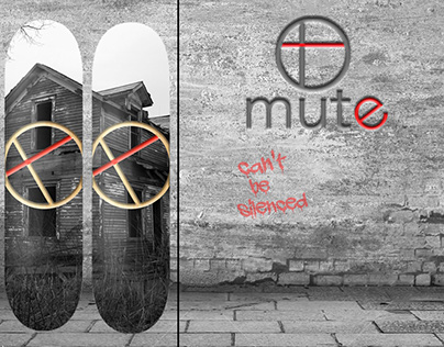 Mute Skateboards Deck and Clothing Design