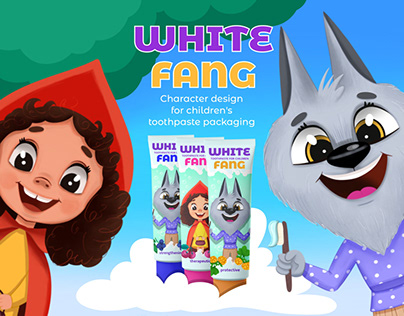 WHITE FANG |Character design for packaging, mobile app