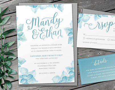 Mandy & Ethan's Wedding Invitation
