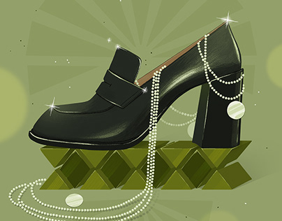 Illustrations for Shoes Brand IKOS