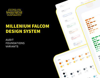 Project thumbnail - Millenium Falcom Design System - Star Wars