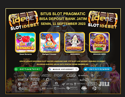 IDEBET: Agen Slot Pragmatic Bisa Deposit Bank Jatim