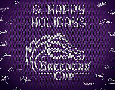 2017-2020 Breeders' Cup Holiday Card Concepting