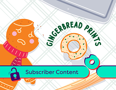 Gingerbread Print Designs and Assets | Subscribers