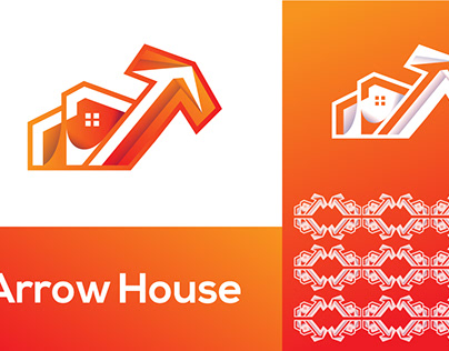 Modern Arrow house logo design