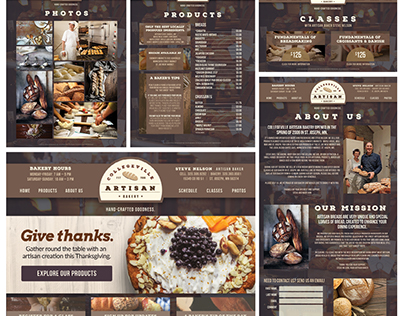 collegeville artisan bakery web design
