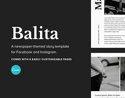 Balita: A Newspaper-themed Story Template