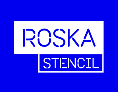 ROSKA-STENCIL font (free)