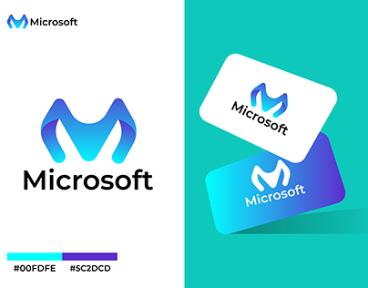 Microsoft (M Letter) Modern Logo-Design Concept