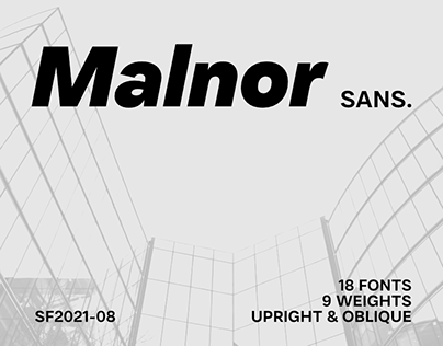 Malnor Sans - 18 Fonts (2 Free)