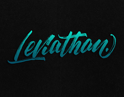 Leviathan Brushlettering Sketch