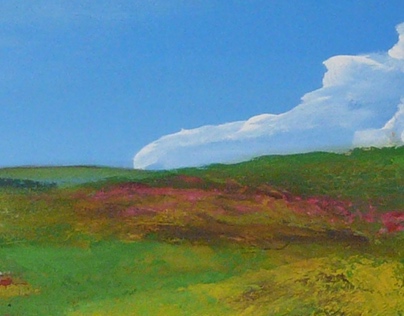 Toskana Landschaft 40x80 cm