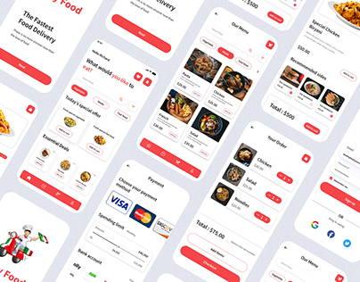 Food delivery mobile apps design
