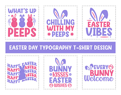 Easter Day Typography T-shirt Design