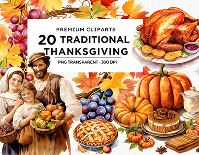 Traditional Thanksgiving Clipart