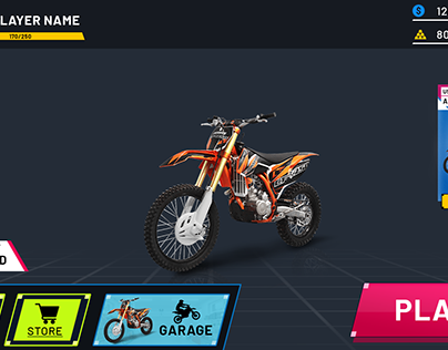 Bike Stunt Game UI | Bike Stunt UI/UX