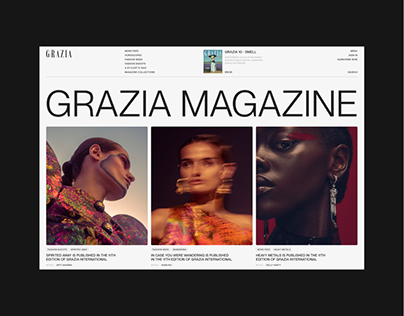 Grazia Magazine | News Site Redesign