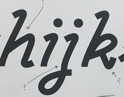 New script typeface in progress