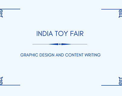 India Toy Fair Brochure Designs