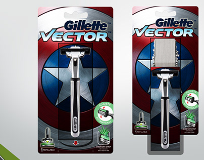 Gillette Vector Package Design