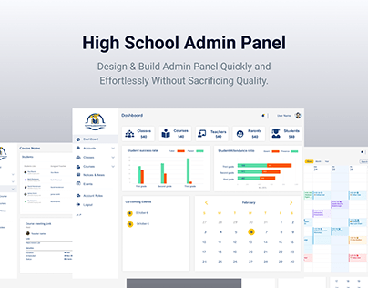 School Admin Panel website