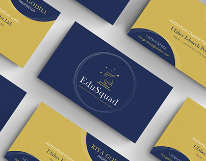 EDUSQUAD | Logo, Visiting Card & Letterhead Design