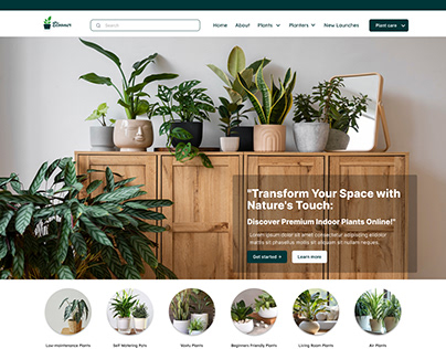 Project thumbnail - Bloomer-Indoor plant Website