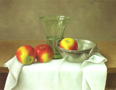 "Apples and a Silver Bowl"