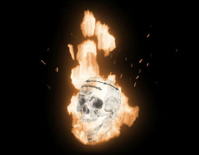 Flaming Skull