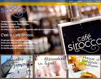 Café Sirocco - Site web