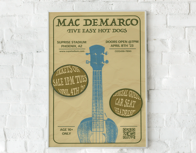 Mac Demarco Gig Poster