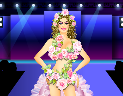 Fashionista : Fashion Fantasy- Rose Dress