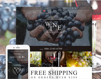 Wine - Wine Shop Responsive Shopify Theme