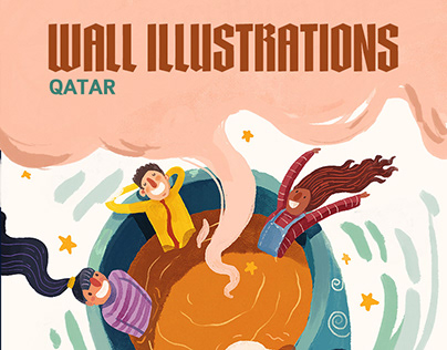 Wall Illustrations | Travel Agency Company | Qatar