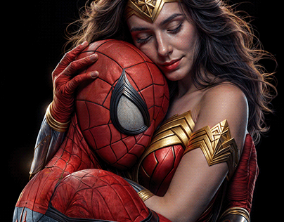 Spider-Man and Wonder Woman.
