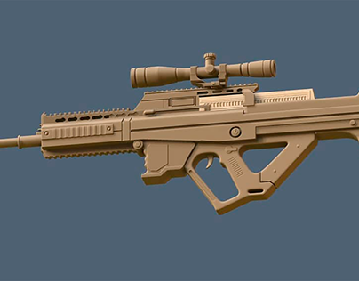 Modelagem arma 3D/ 3D weapon modeling