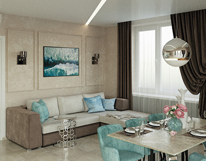 billiard room and living room design
