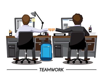Business People teamwork ,Vector illustration cartoon c