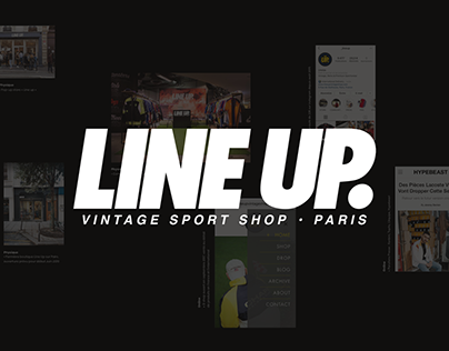 Lineup Vintage Sport Shop Paris Experience Design