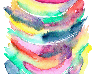 Smile Watercolor Pattern