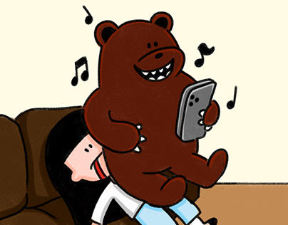 My Bear Bro 1 : how he use sofa