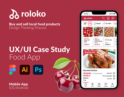UI/UX Case Study - Roloko Food App