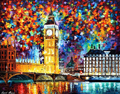BIG BEN LONDON 2012 — oil painting on canvas