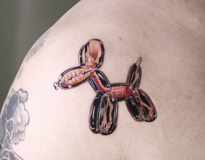 Nastia Zlotin balloon dog tattoo  Tattoos Tattoo lettering Balloon dog