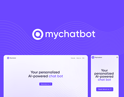 AI-powered chat bot. Web design and logo design
