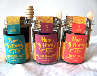 Hum and Honey Tea Company Branding