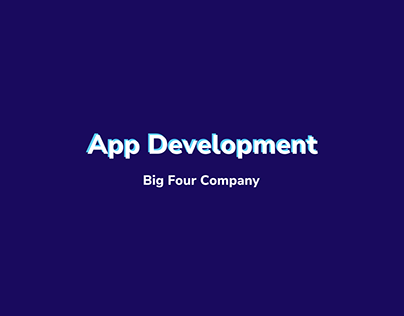 Developing Internal App for Big Four Companies
